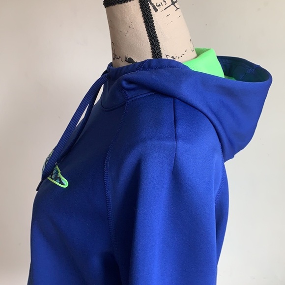 Nike Therma Fit Royal Blue Hooded Pullover Top - Picture 9 of 14